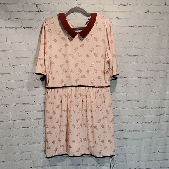 Harkel Maple Jersey Dress in pink dogwood mix NWT - Picture 1 of 13